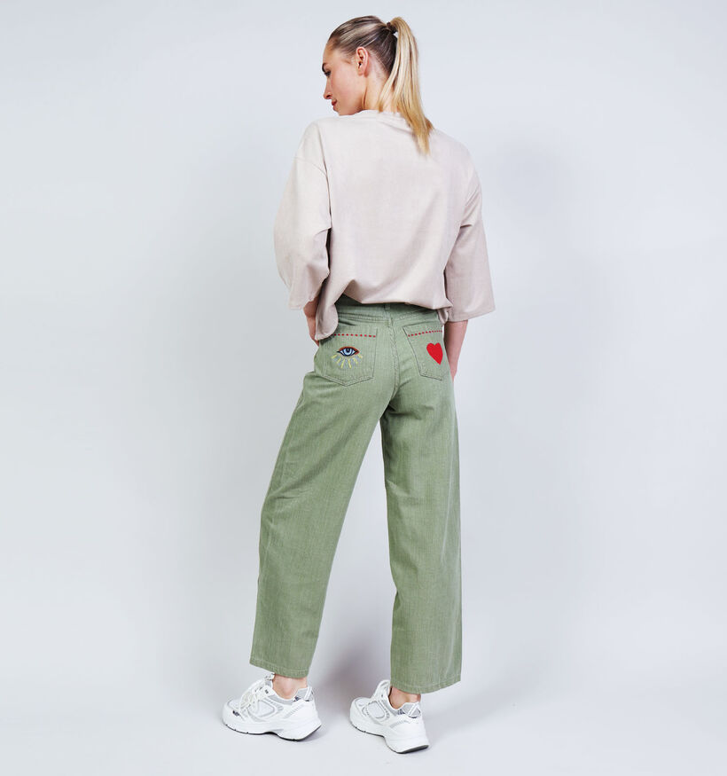 Orfeo Vinciane Kaki Jeansbroek voor dames (371943)