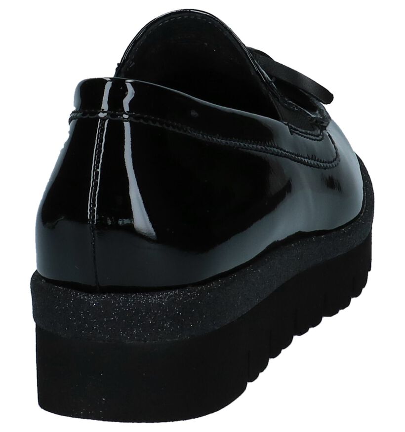 Zwarte Laké Mocassins Gabor Comfort in lakleer (233859)