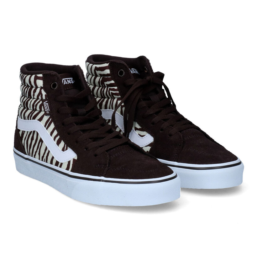 Vans Filmore Hi Baskets de skate en Noir pour femmes (328039)
