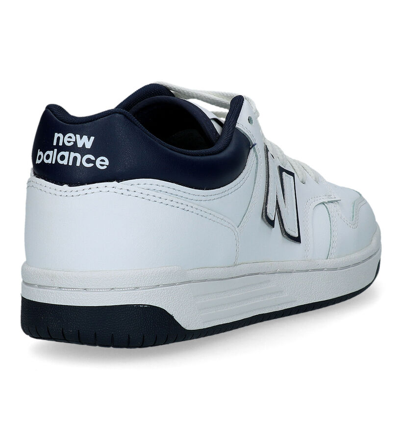 New Balance BB 480 Baskets en Blanc pour hommes (327254) - pour semelles orthopédiques