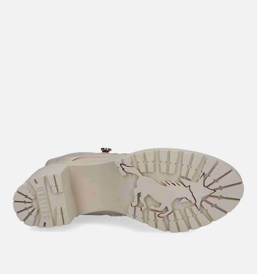 Mustang Boots à lacets en Nude pour femmes (331732)