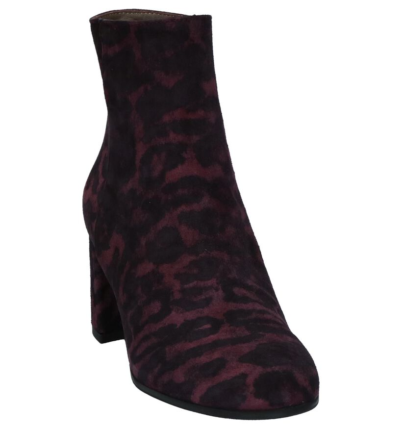 Maripé Bottines à talons en Violet foncé en daim (230578)