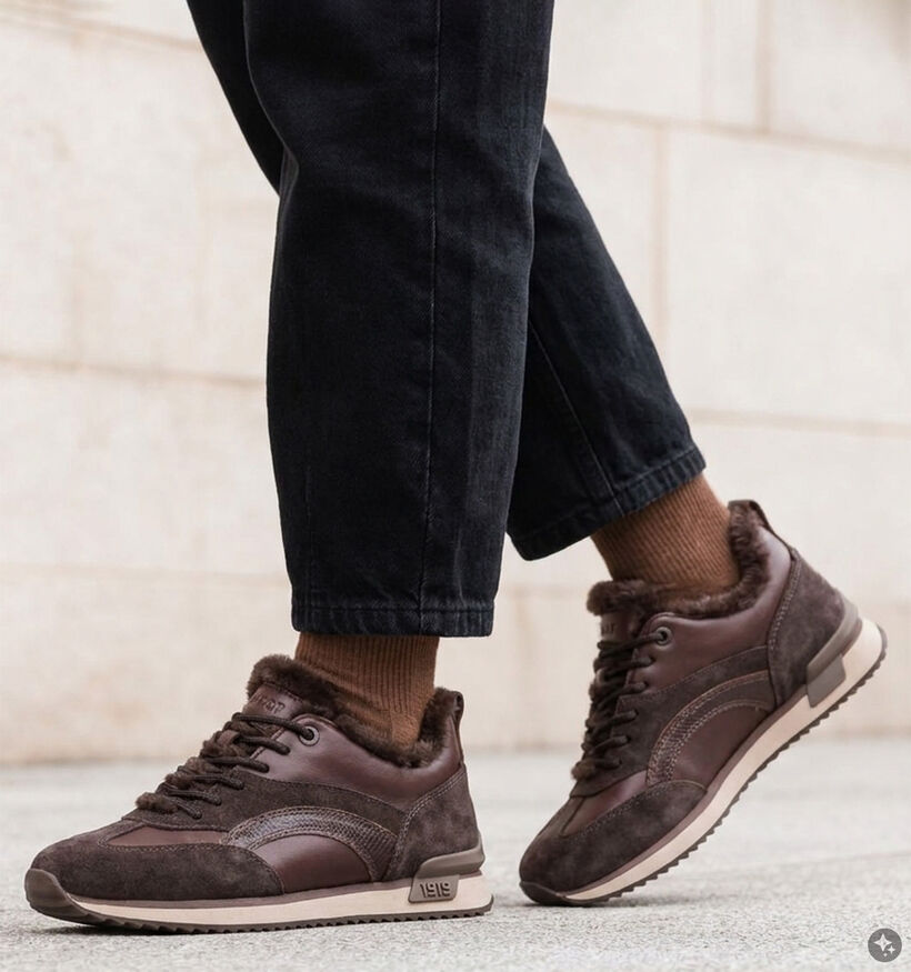 Gabor Comfort Donkerbruine Sneakers voor dames (380040) - geschikt voor steunzolen
