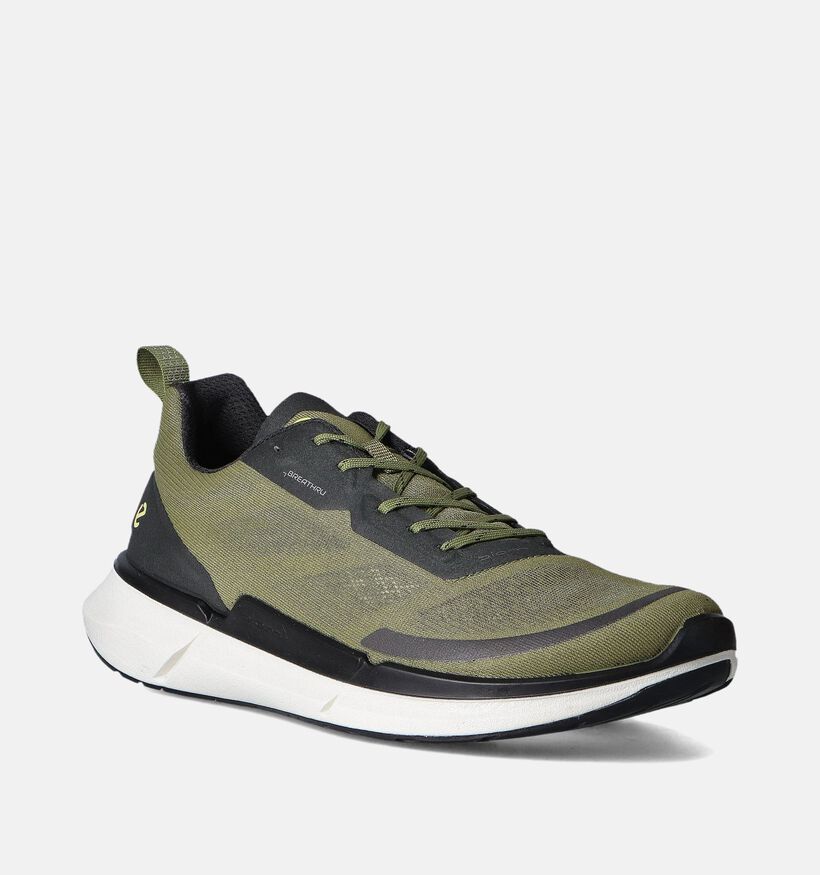 ECCO Biom 2.2 Baskets en Vert khaki pour hommes (353367) - pour semelles orthopédiques