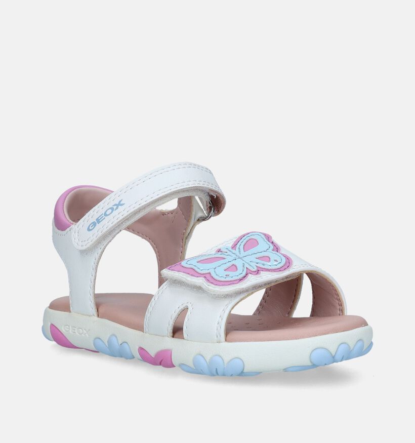 Geox Haiti Sandales en Blanc pour filles (337637)