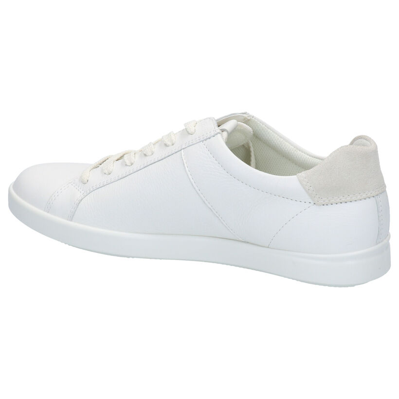 Ecco Leisure Rode Sneakers in leer (275317)