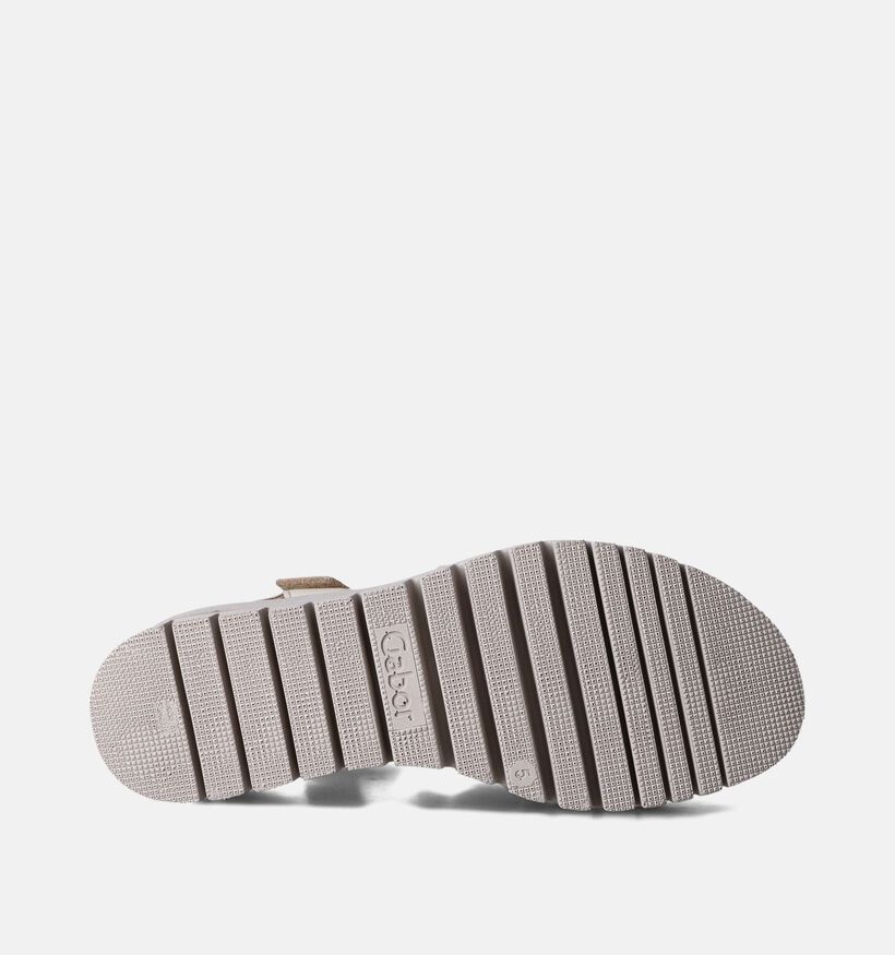 Gabor Best Fitting Sandales avec talon compensé en Blanc pour femmes (355087)