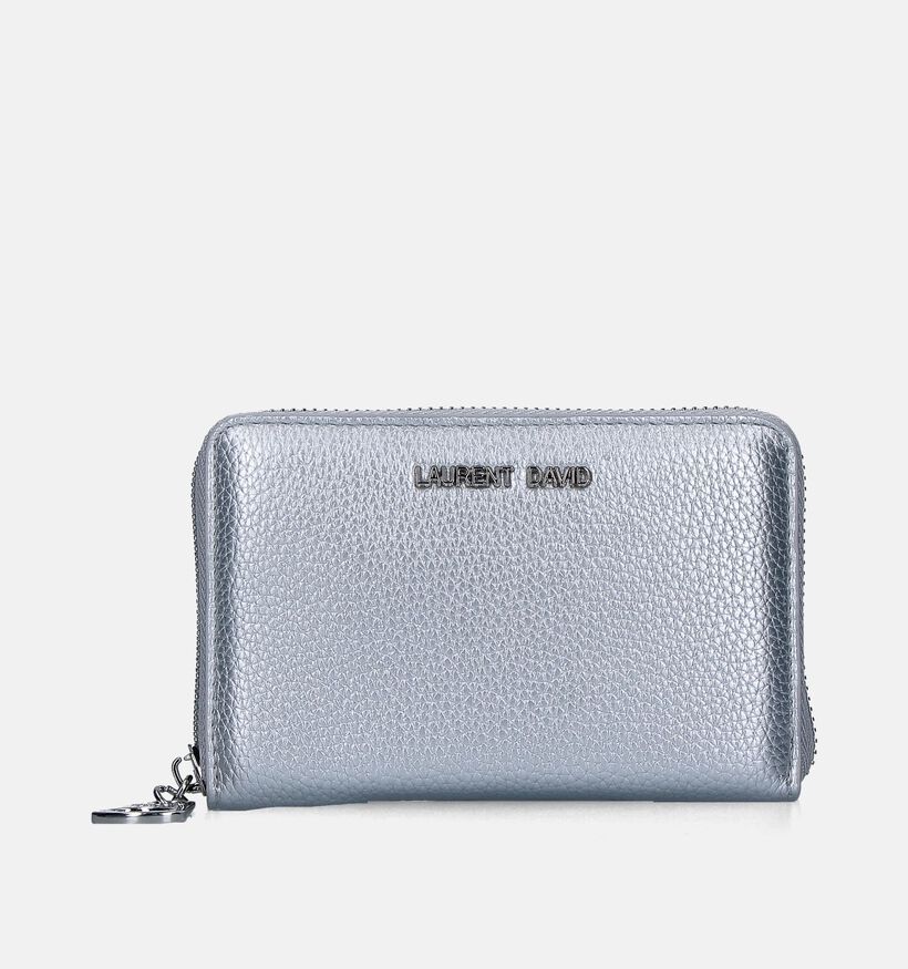 Laurent David Nos 001 Porte-monnaie zippé en Argent pour femmes (351297)
