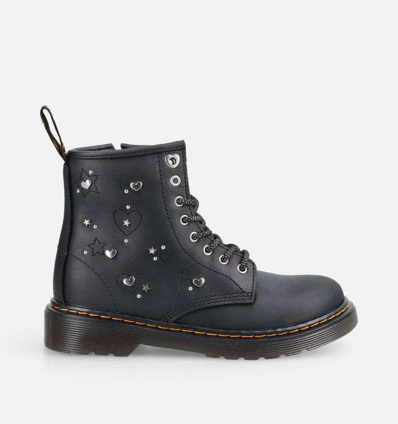 Dr. Martens 1460 Boots &agrave; lacets en Noir pour filles (376022)
