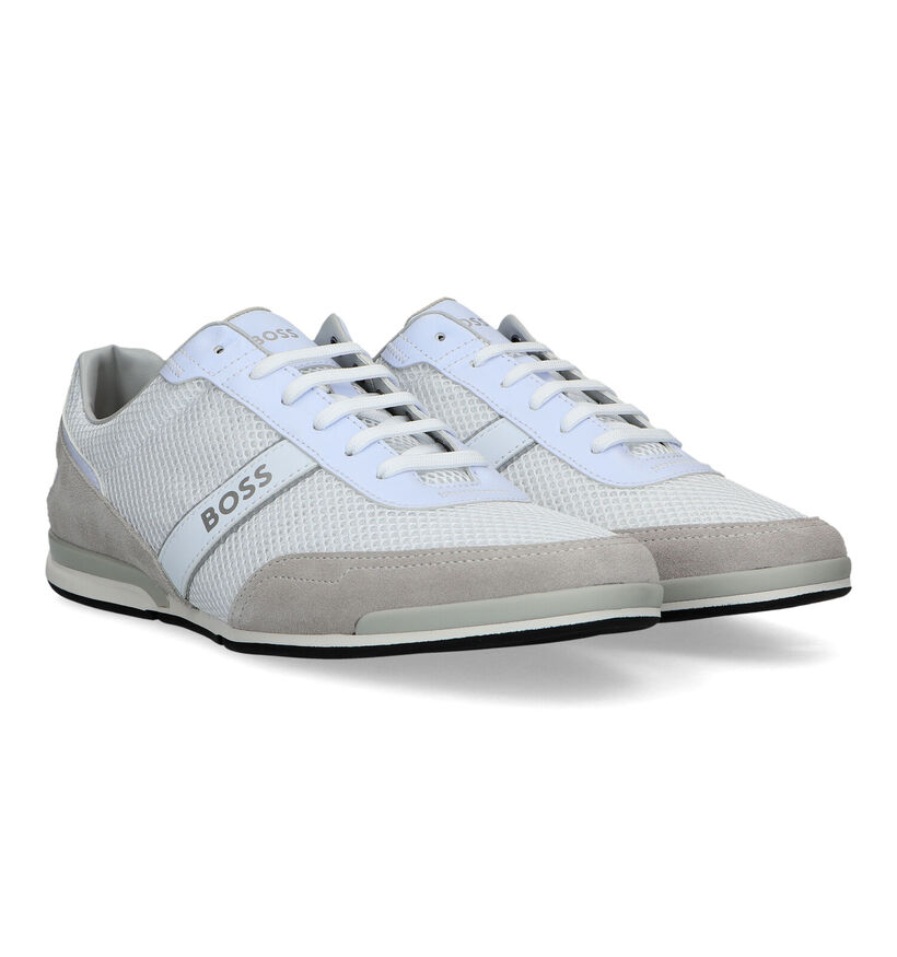 Boss Saturn Low Chaussures à lacets en Blanc pour hommes (320718) - pour semelles orthopédiques