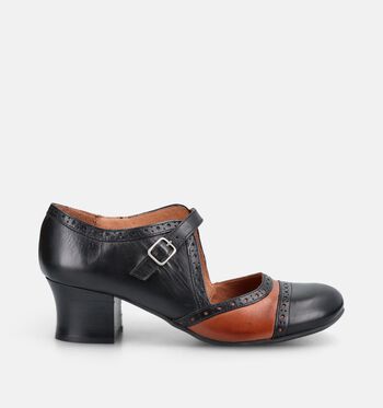 Miz Mooz Pumps Zwart/Bruin