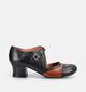 Miz Mooz Franki Zwarte Enkelpumps voor dames (381363)