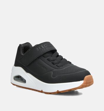 Skechers Memory Foam Sneakers Zwart/Wit/Blauw
