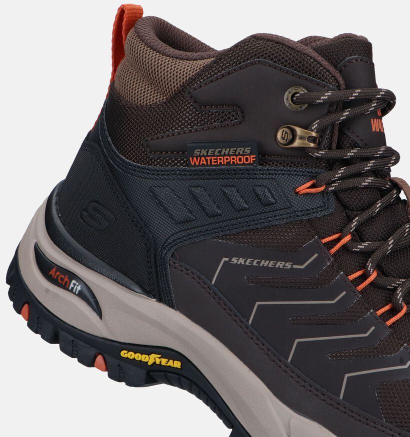 Skechers Arch Fit Dawson Raveno Bruine Wandelschoenen voor heren (346788) - geschikt voor steunzolen