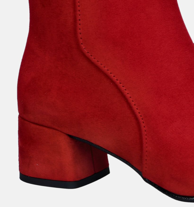 Marco Tozzi Bottillons avec talon caré en Rouge pour femmes (346760)
