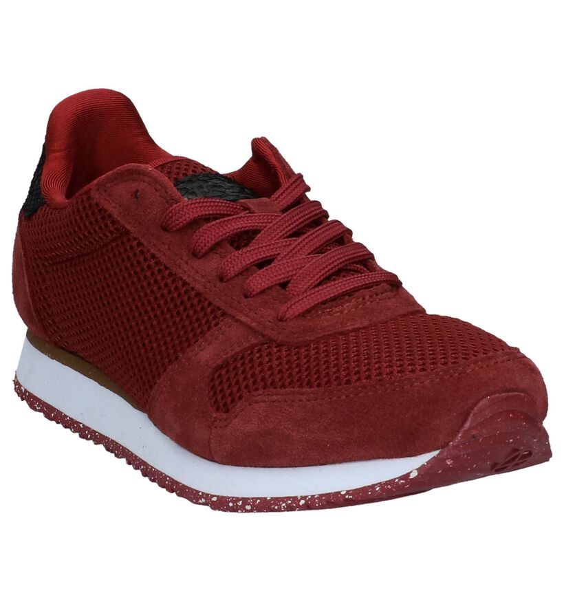 Bordeaux Sneakers Woden Ydun Mesh in daim (223362)