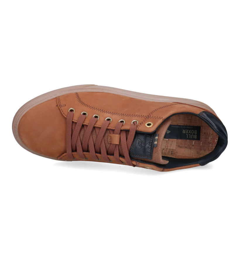 Bullboxer Chaussures à lacets en Cognac pour hommes (324944) - pour semelles orthopédiques