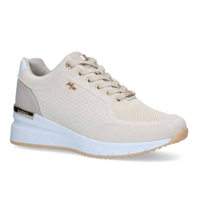 Mexx Glass Ecru Sneakers voor dames (319582) - geschikt voor steunzolen