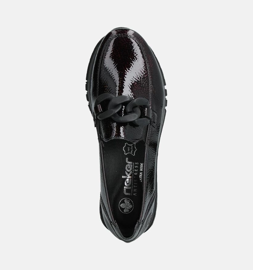 Rieker Bordeaux Mocassins voor dames (360486) - geschikt voor steunzolen