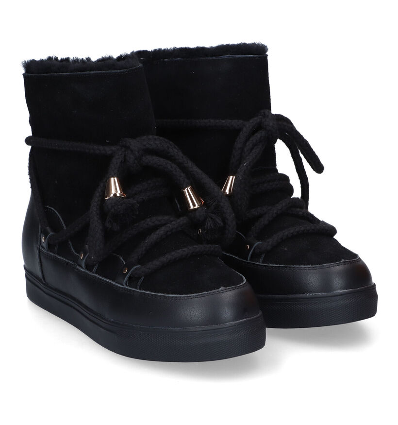 Poelman Bottes de neige en Noir pour femmes (318221)