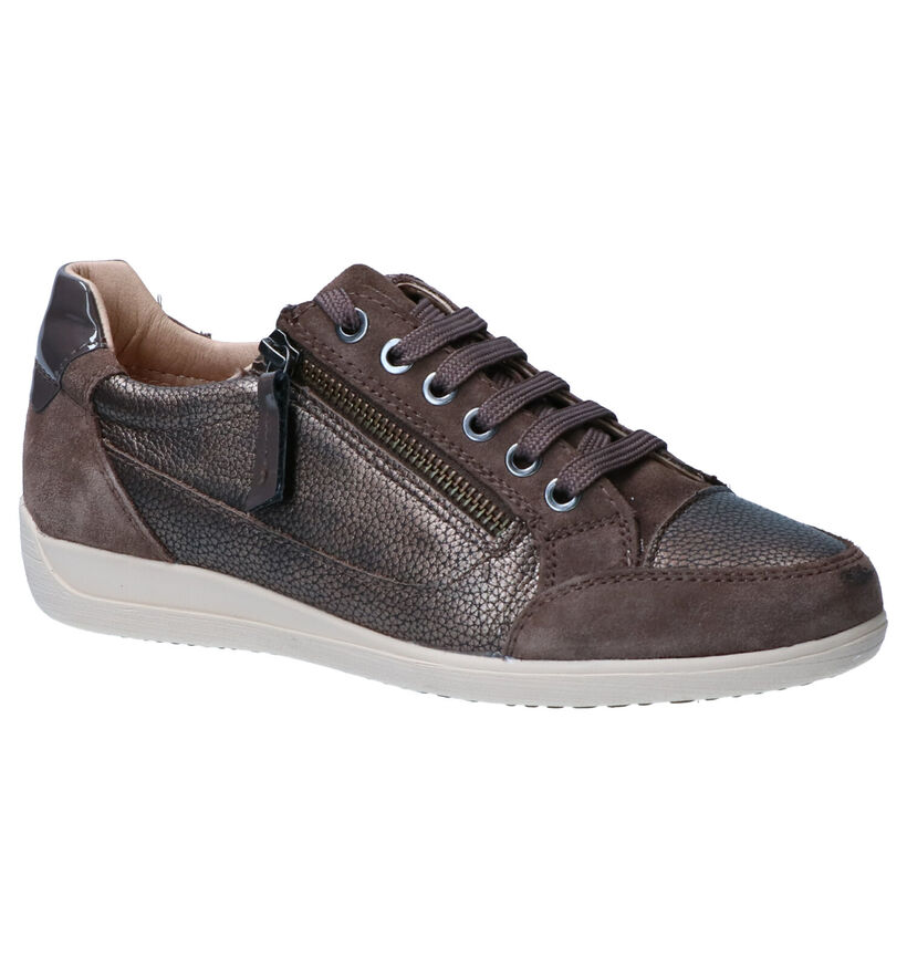 Geox Chaussures à lacets en Marron en cuir (263613)