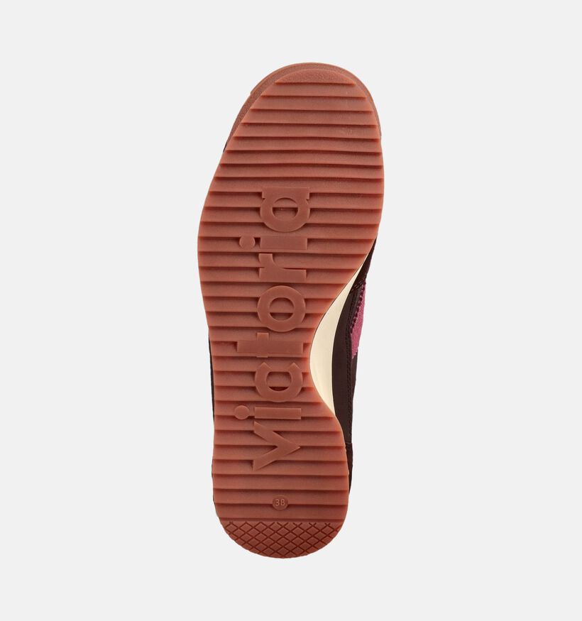 Victoria Donkerbruine Veterschoenen voor dames (378885) - geschikt voor steunzolen
