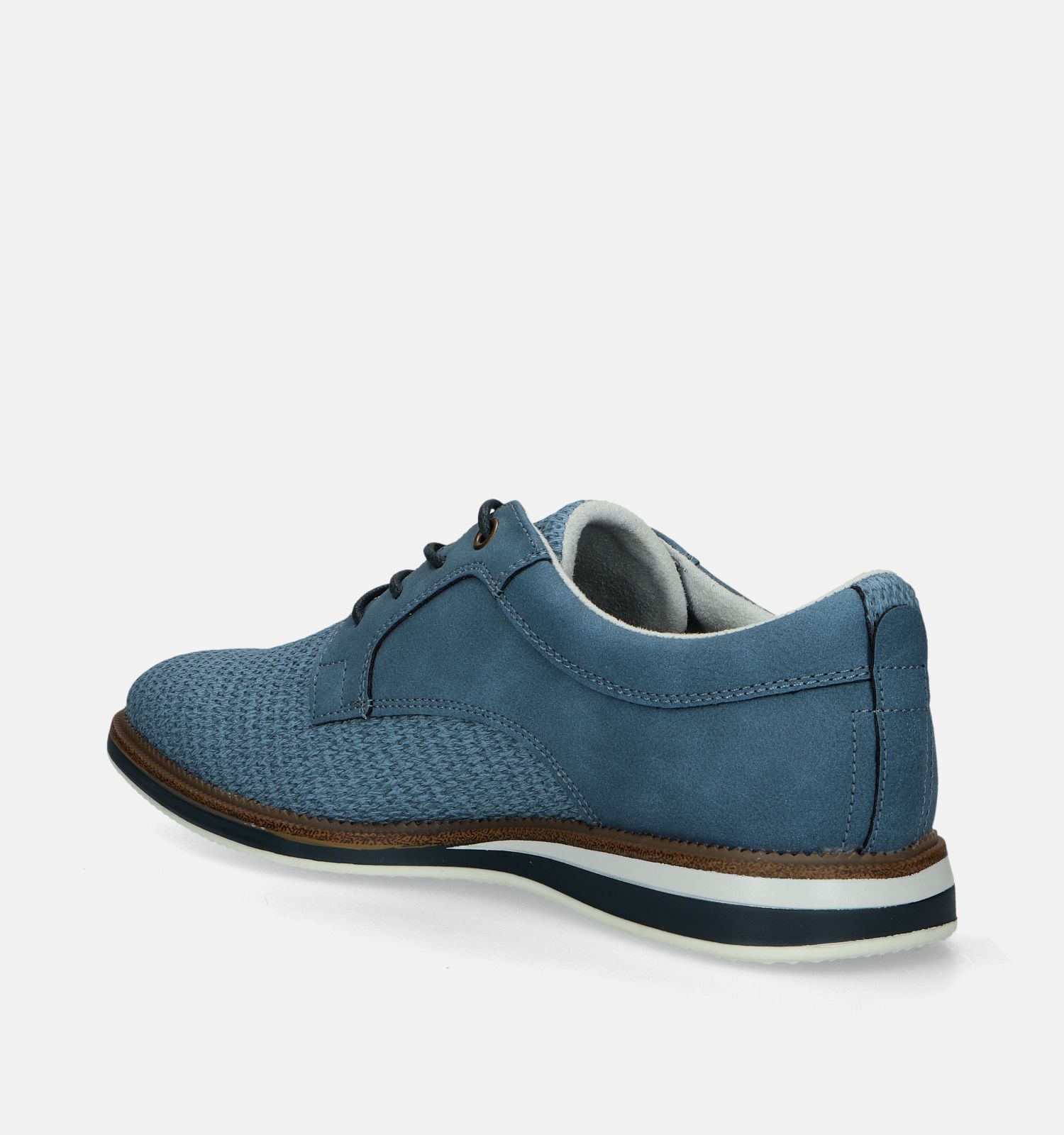 Blauwe veterschoenen heren best sale