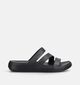 Crocs Getaway Strappy Zwarte Slippers voor dames (356294)