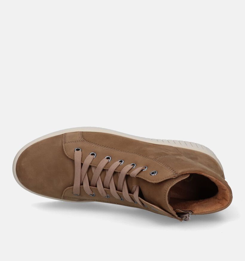 Gabor Best Fitting Camel Hoge sneakers voor dames (331300) - geschikt voor steunzolen