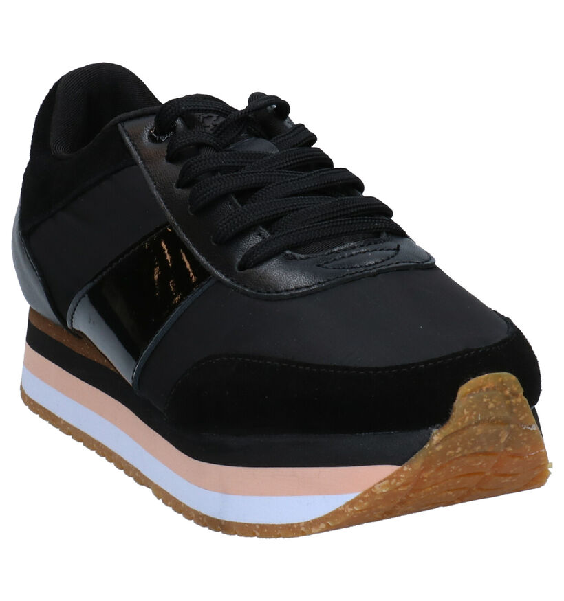 Woden Leonora Zwarte Sneakers in stof (266521)