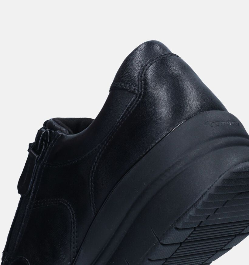 Tamaris Zwarte Sneakers met sleehak voor dames (344693) - geschikt voor steunzolen