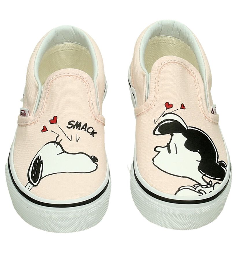 Vans Peanuts (Snoopy) Roze Slip-On Sneakers, , pdp