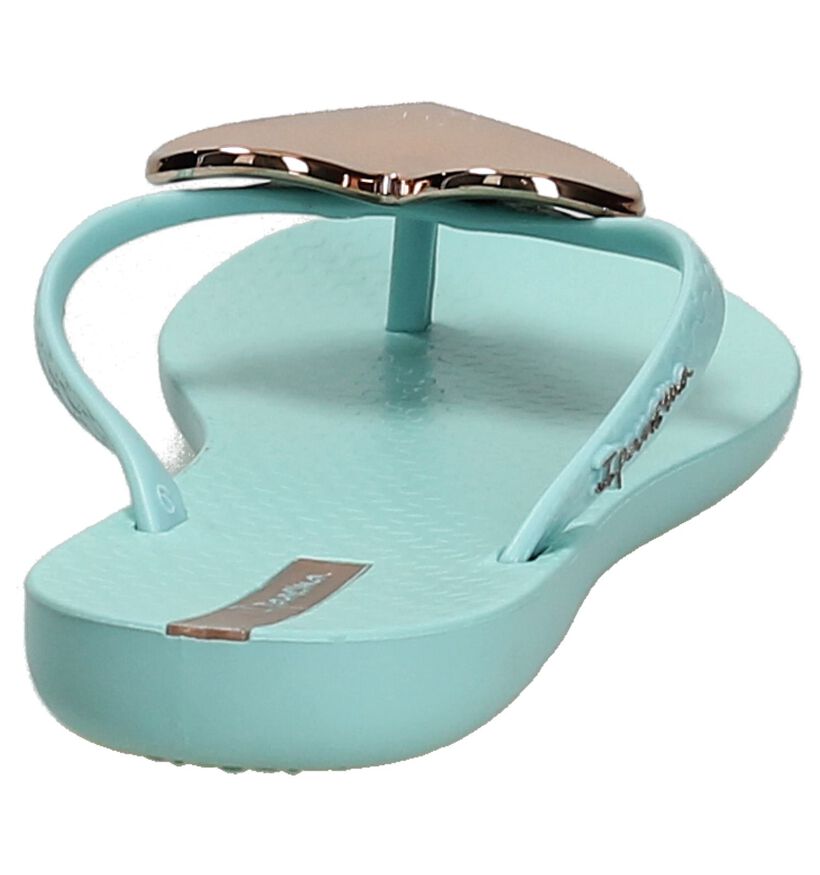 Turquoise Teenslipper Ipanema met Hartje, , pdp