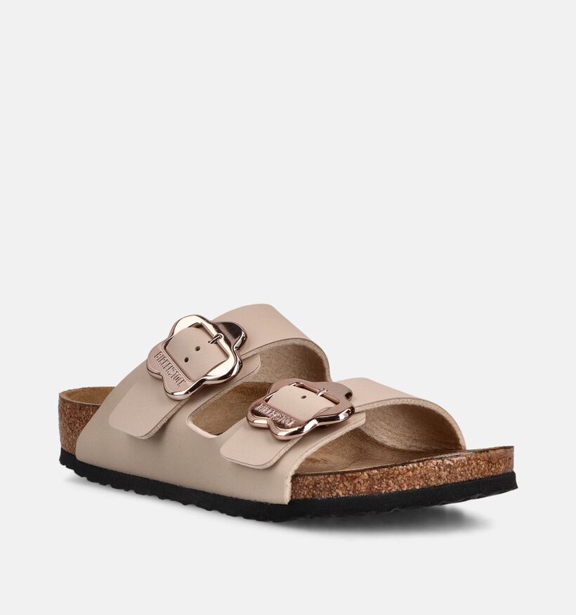 Birkenstock Arizona Flower Beige Slippers voor meisjes (368271)