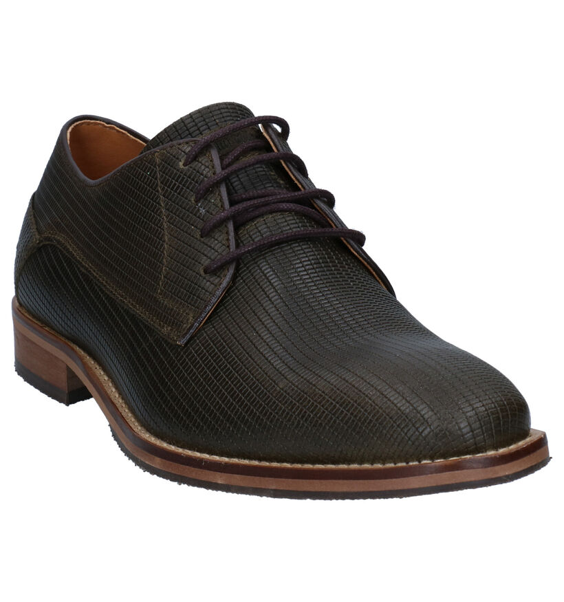 Bullboxer Chaussures classiques en Vert kaki en cuir (286571)