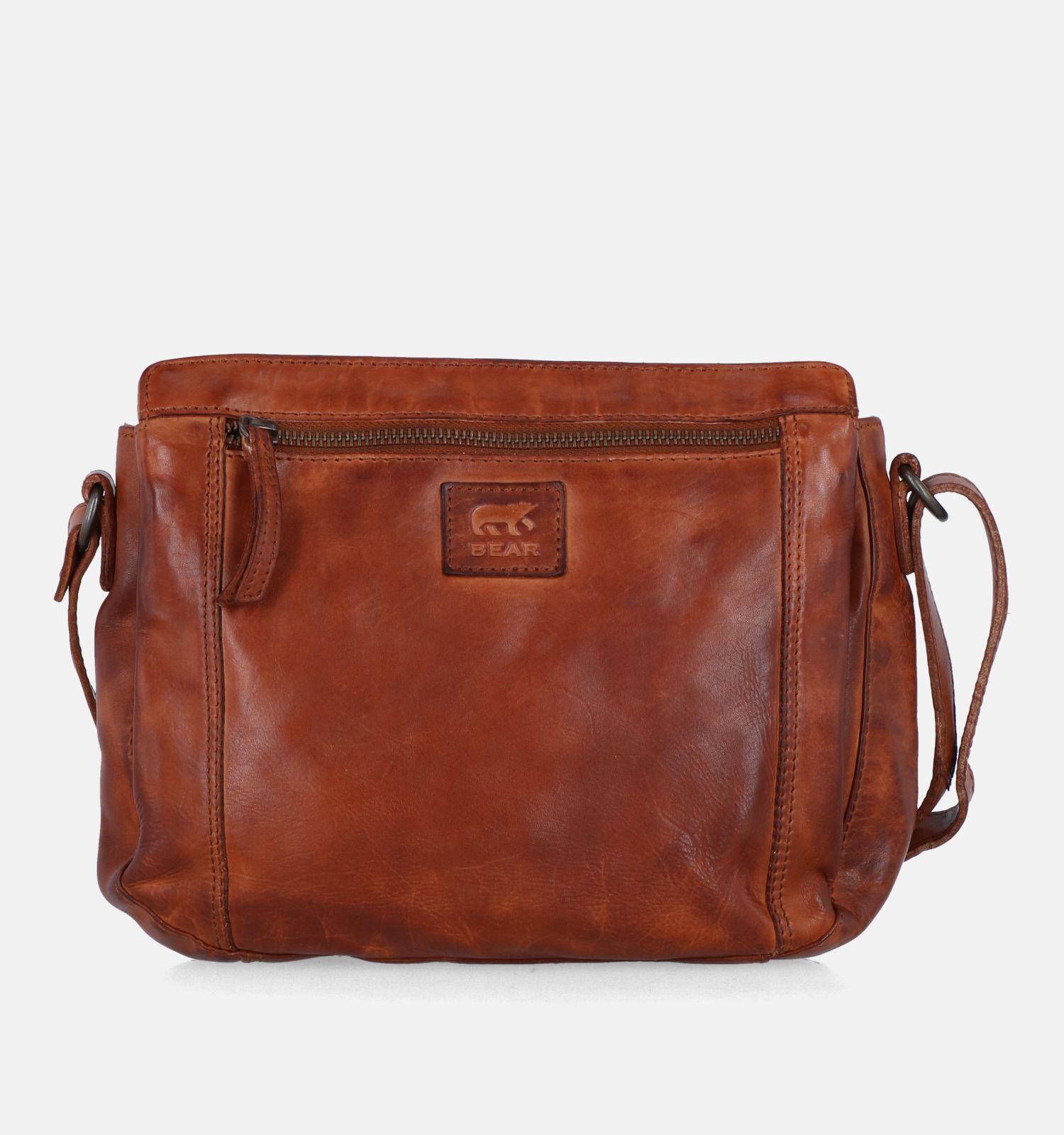 Bear Design Cognac Crossbody Tas Dames Crossbody tassen Online