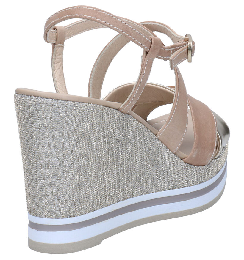 NeroGiardini Beige Sandalen in leer (274335)