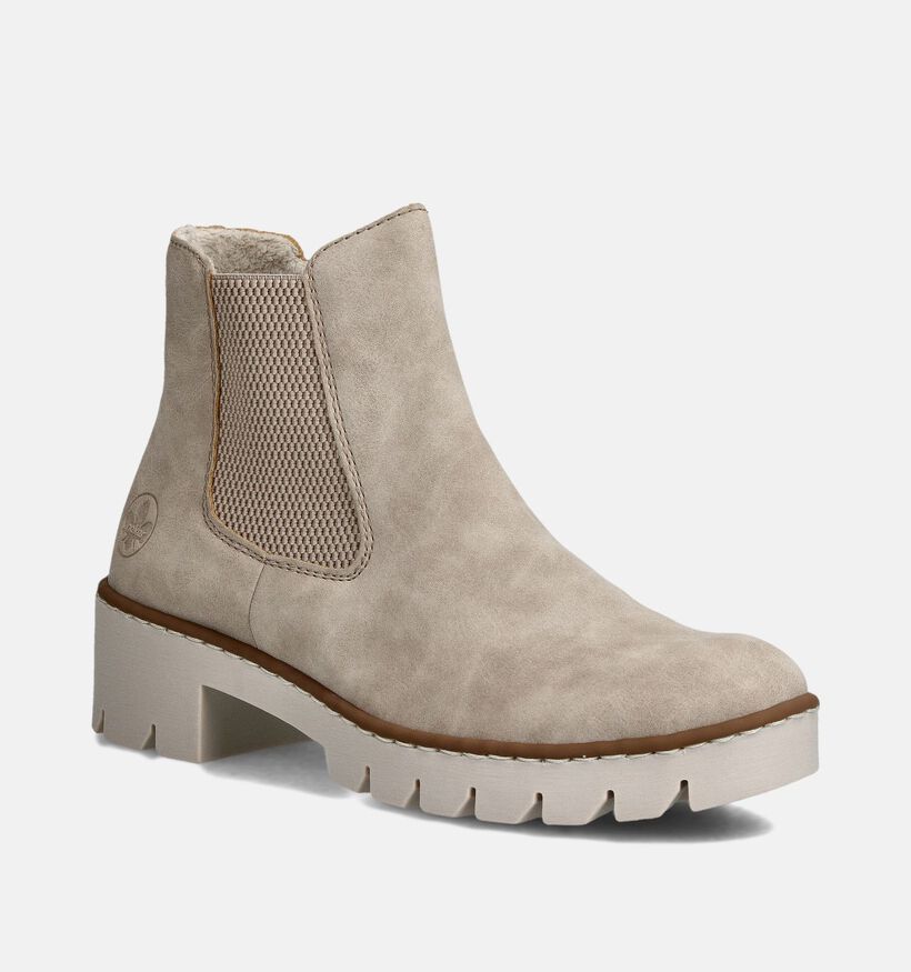 Rieker Bottines plates en Beige pour femmes (360479)