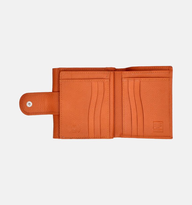 Crinkles Oranje Overslagportemonnee voor dames, heren (358106)