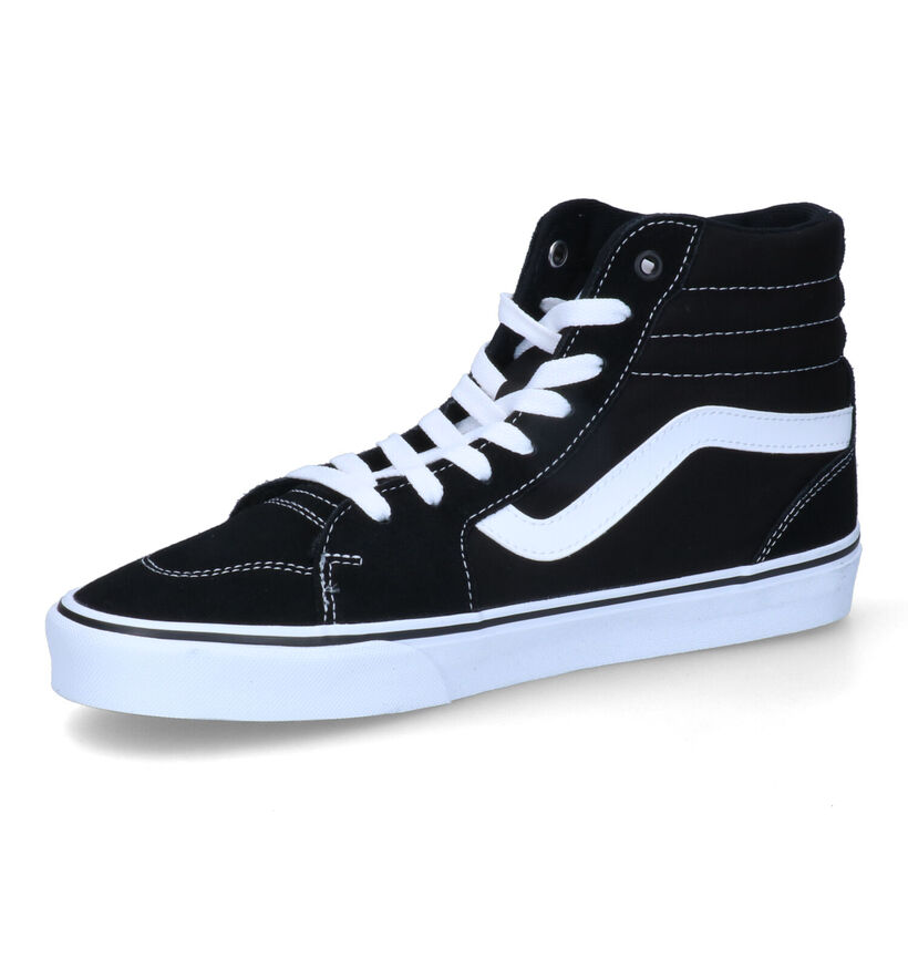 Vans Filmore Hi Baskets de skate en Noir pour hommes (328235)