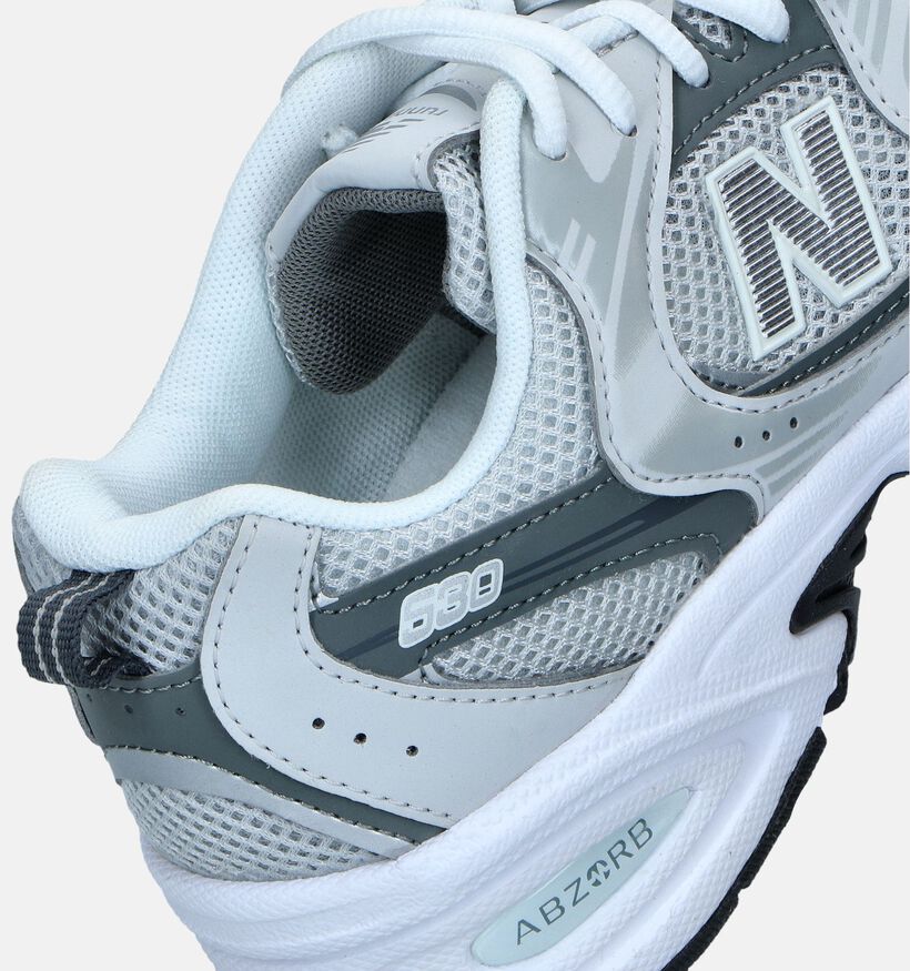New Balance 530 Baskets en Blanc pour filles, garçons (353446) - pour semelles orthopédiques