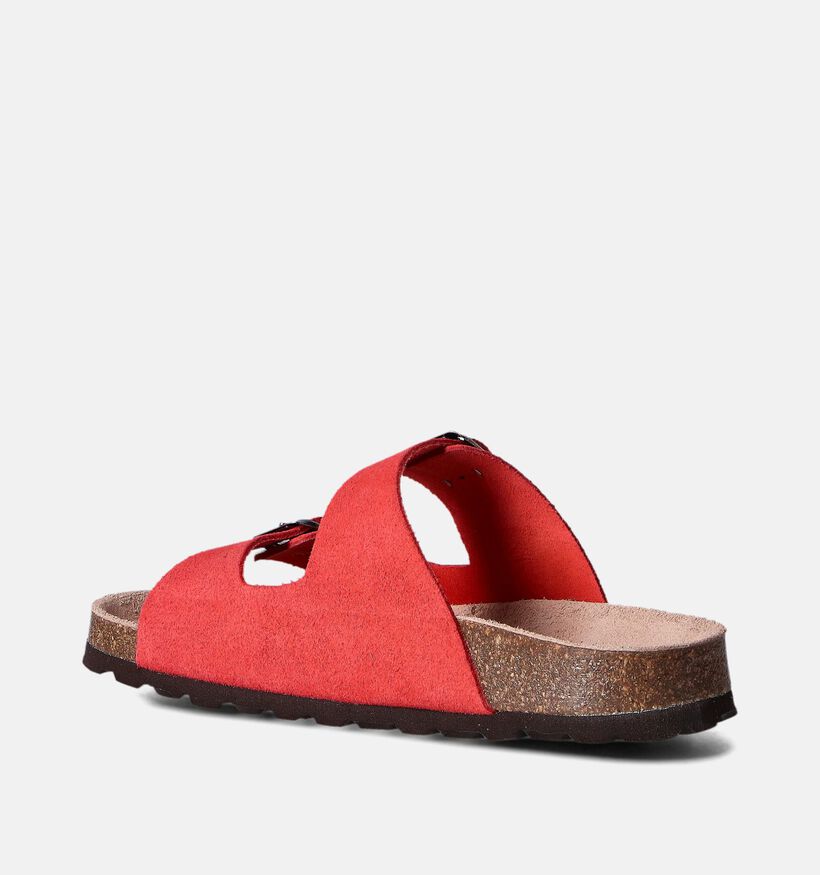 Milo & Mila Nu-pieds casual en Rouge pour filles (357327)