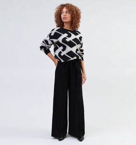 comma Zwarte Wijde broek (334770)