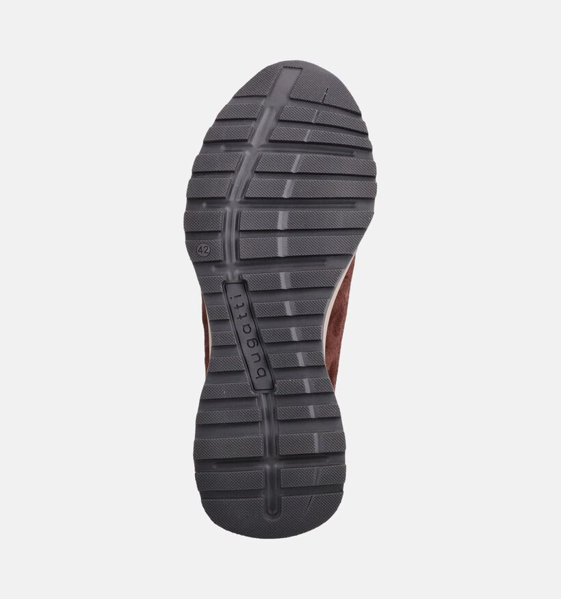 Bugatti Timon Chaussures plates en Brun fonc&eacute; pour hommes (375941) - pour semelles orthop&eacute;diques