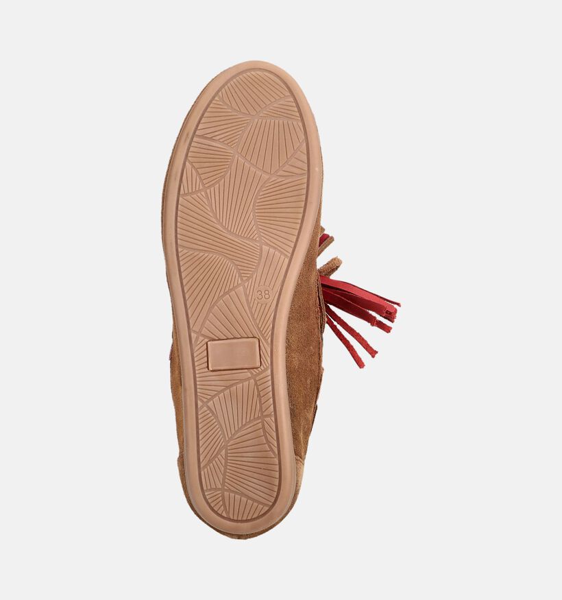 PS Poelman Cognac Bootschoenen voor dames (381327)