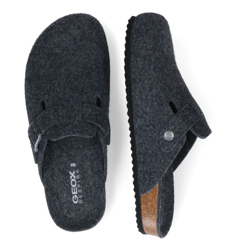 Geox Ghita Grijze Pantoffels in stof (313683)