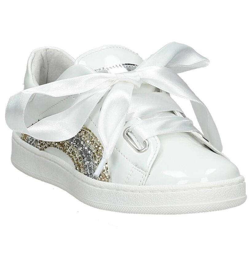 Sneaker Wit K3 met Glitter, , pdp