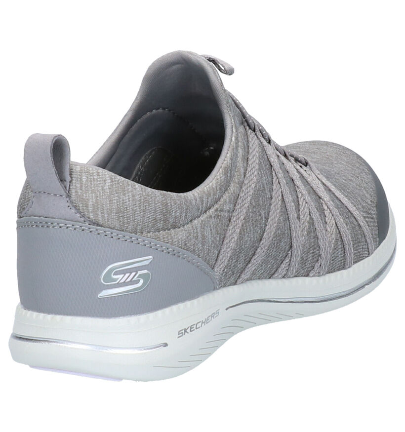 Skechers Grijze Sneakers in stof (264494)