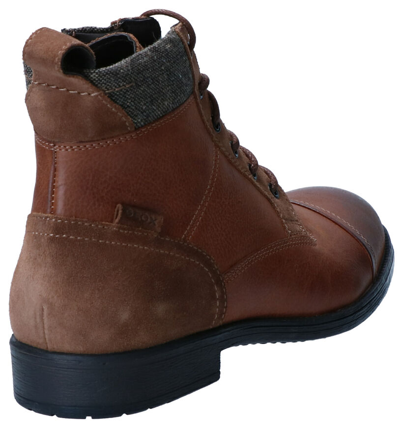Geox Bottines en Cognac en cuir (253684)