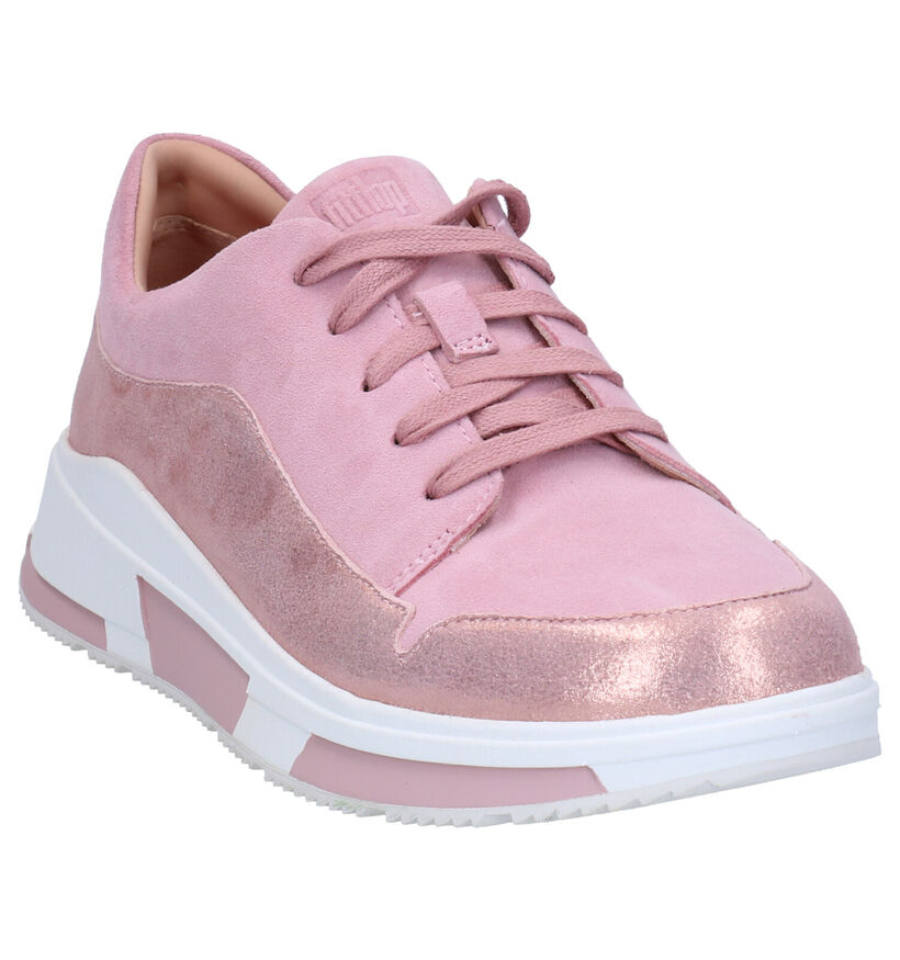 FitFlop Freya Witte Sneakers in daim (267624)